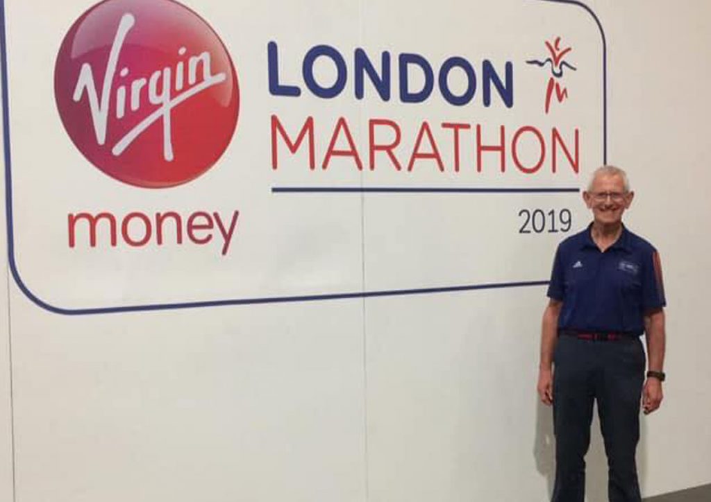 Mac Speak after running his 38th London Marathon